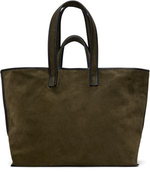 KASSL Editions Khaki Suede Tote
