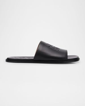 Men's Flex Anagram Soft Calfskin Slide Sandals