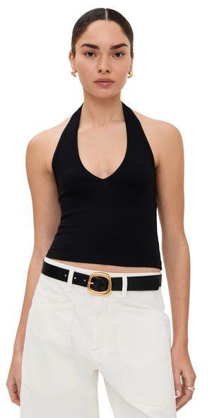 Nili Lotan Britt Halter Top Black M