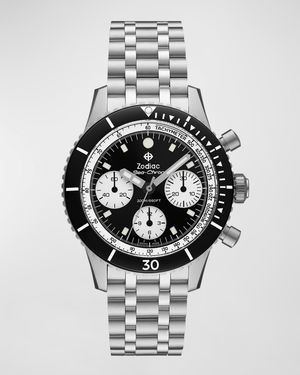 Super Sea Wolf Chrono-Automatic Bracelet Watch, 42mm