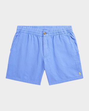 Boy's Pony Embroidered Shorts, Size 8-20
