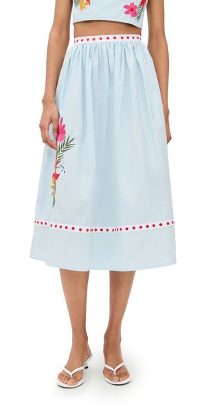 Fanm Mon Krosno Skirts Light Blue XL