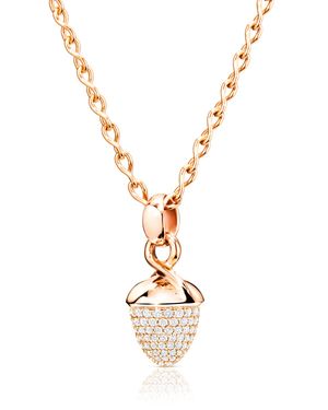Mikado Bouquet Pave Diamond Pendant Enhancer in Rose Gold