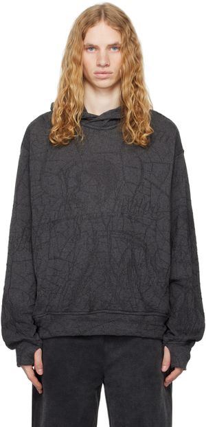 Serapis Pull à capuche gris en tricot - RITES OF CARE