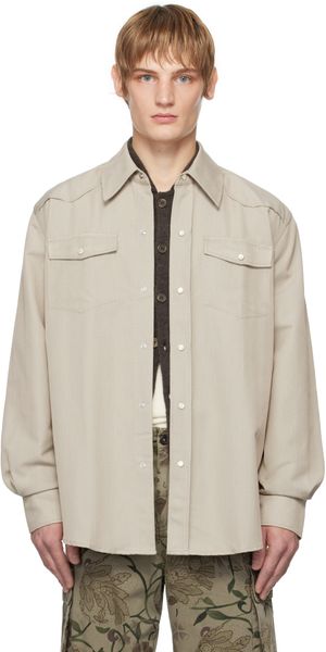 OUR LEGACY Beige Frontier Shirt