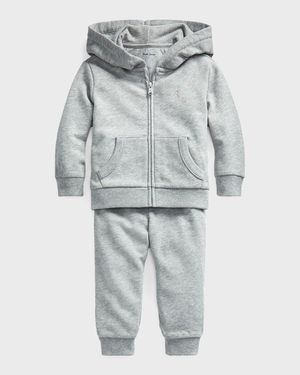 Boy's Atlantic Terry 2-Piece Sweatsuit, Size 3M-24M