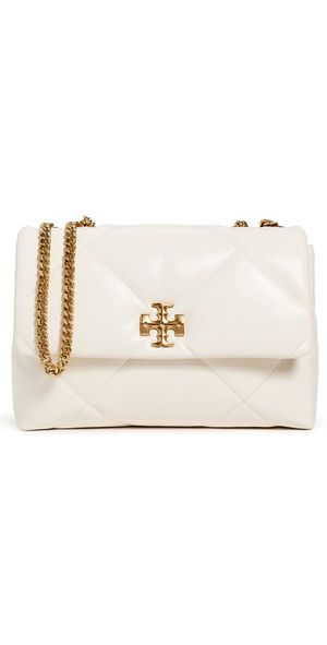 Tory Burch Kira Diamond Quilt Convertible Shoulder Bag Warm White One Size