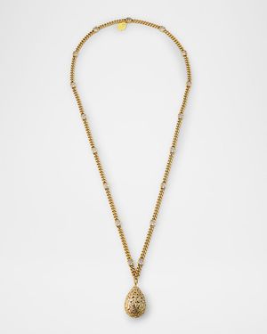 Alexandrite Drop Chain Necklace with Crystal Stations