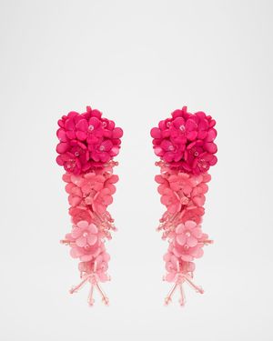 Plexy Flowers Bouquet Earrings