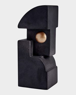 Cubisme Bookend One Black + Gold