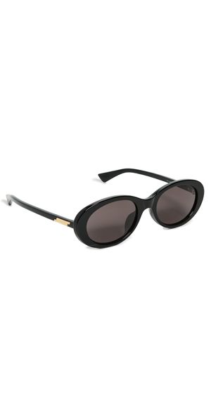 Bottega Veneta BV1415SK Sunglasses Black-Black-Grey One Size