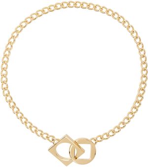 JACQUEMUS Gold Les Classiques 'Le collier rond carré' Necklace