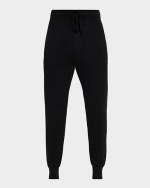 Men's Cashmere Knit Slim Drawstring Joggers