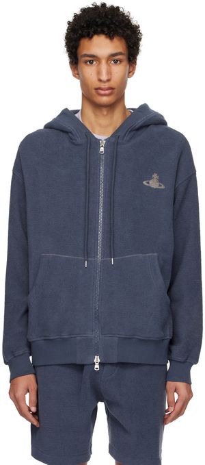 Vivienne Westwood Blue Embroidered Hoodie