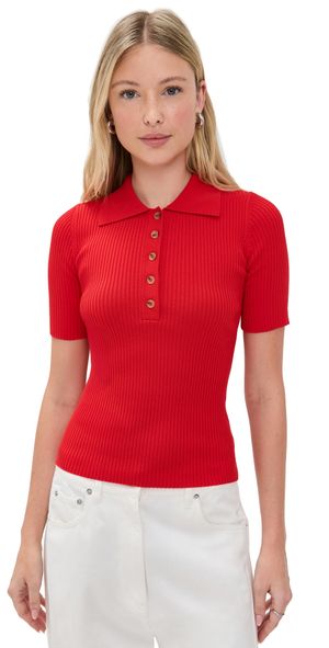Nothing Please Stacey Shirt Tomato Red M