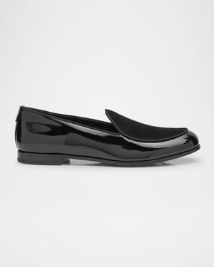 Men's Leather and Velvet Loafers