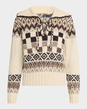 x Manos del Uruguay Jacquard-Knit Sweater