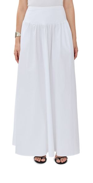 Susana Monaco Poplin Drop Waist Skirt Sugar XL