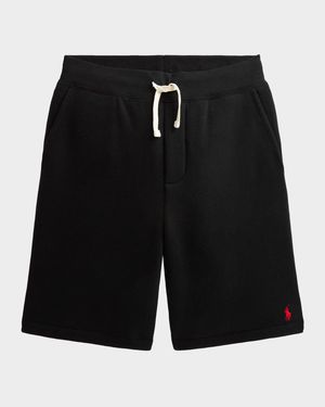 Kid's Embroidered Pony Fleece Shorts, Size S-XL