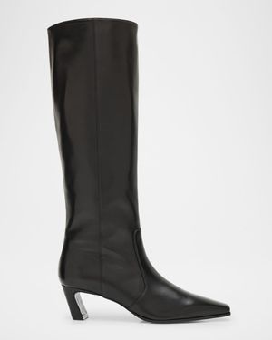 Stassi Leather Knee-High Boots