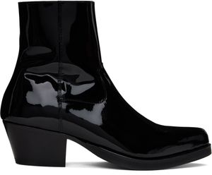 Ernest W. Baker Black Western Boots