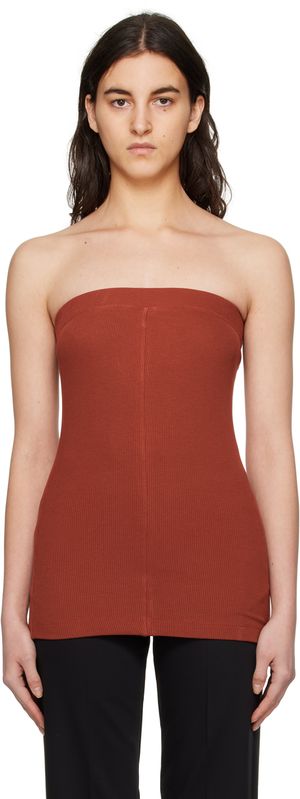 BITE Orange Rib Tank Top