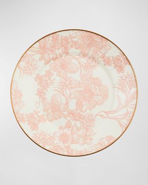 Rosy English Garden Enamel Dinner Plate