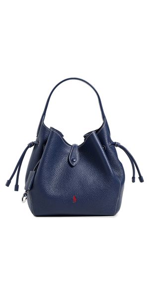 Polo Ralph Lauren Shiny Drum Pebble Crossbody Bag Ink One Size