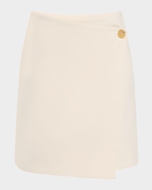 Esma Wrap-Front Mini Skirt