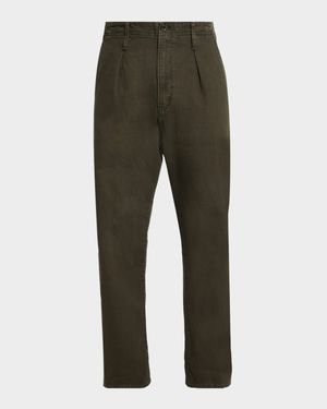 Men's Relaxed-Fit Pleated Chino Pants