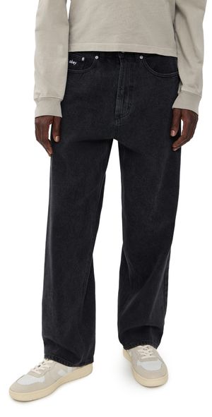 Obey Bigwig Baggy Denim Pants Washed Black 34