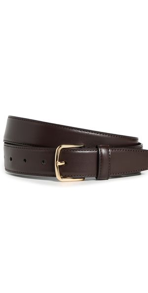 Vince 32mm Stitched Fe Belt Cacao Brown XS