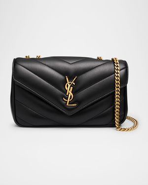 Loulou Small YSL Shoulder Bag in Quilted Leather