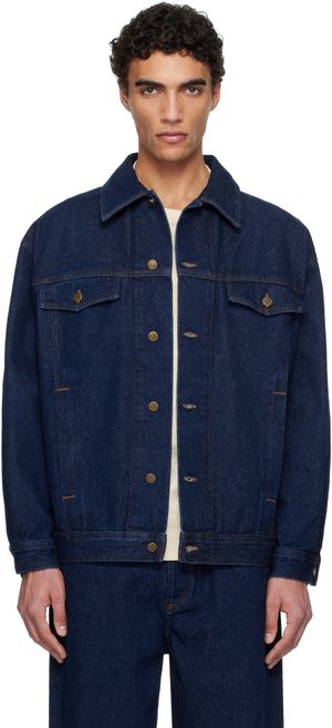 A.P.C. Navy Elvis Denim Jacket