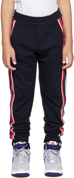 Moncler Enfant Enfant | Pantalon de survêtement bleu marine à rayures