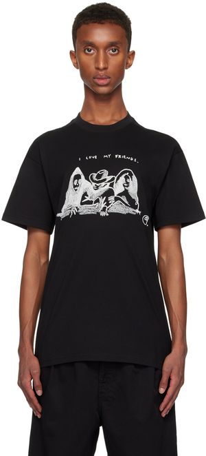 Carhartt Work In Progress Black Pepe 'Friends' T-shirt
