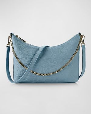 Jules Zip Calf Leather Crossbody Bag