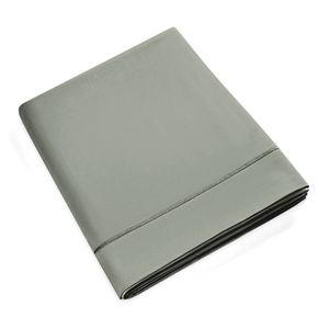 Drap plat percale de coton peigné julian toutes dimensions coton pur - Taille 270x300 cm - Gris