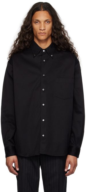 Acne Studios Chemise noire à boutons