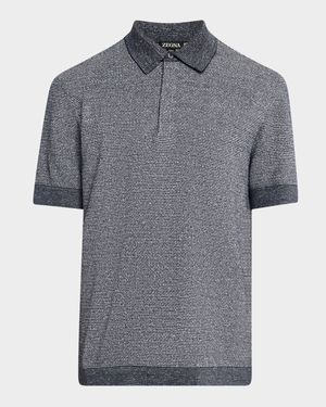 Men's Heathered Polo