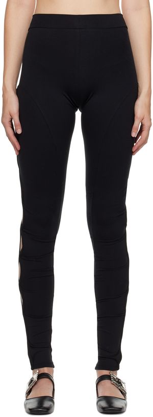 lesugiatelier Black Vented Leggings