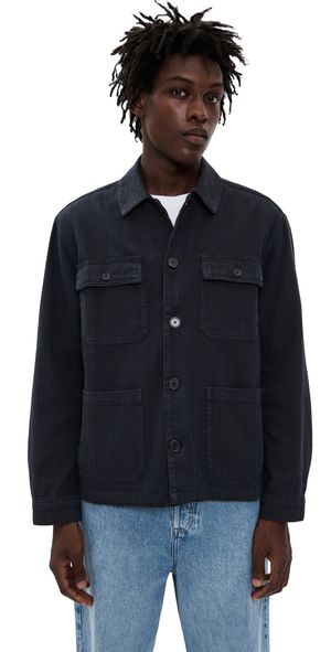 FRAME Herringbone Jacket Dark Navy XL