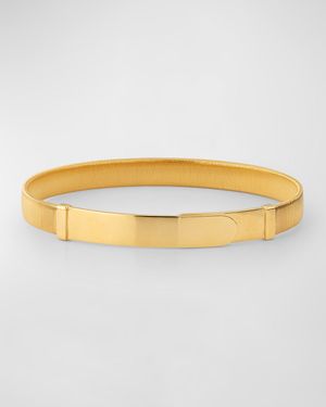 18K Yellow Gold Coil Large Bangle Bracelet