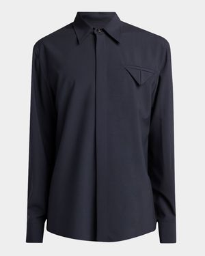 Men's Fine Wool Sport Shirt