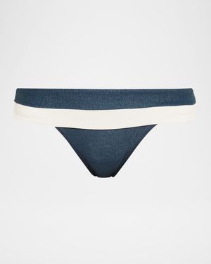 Striped Banded Bikini Bottoms