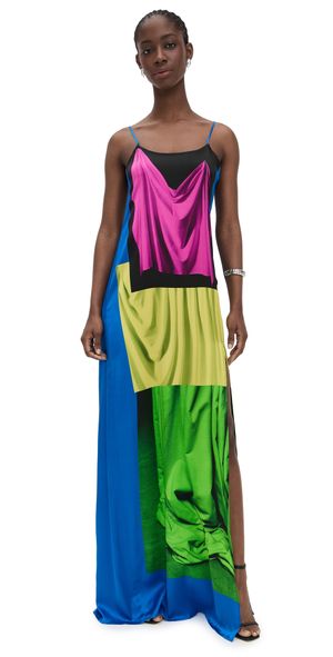 BruceGlen Drape Maxi Slip Dress Drape XS
