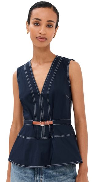Veronica Beard Nickleby Top Navy 12