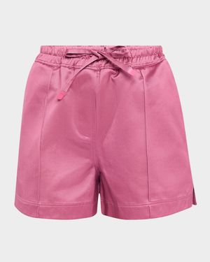 Shiny Rayon Satin Pajama Shorts
