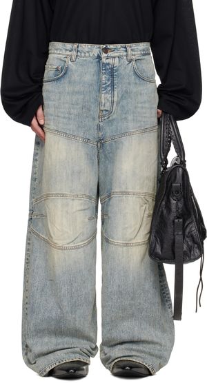 Balenciaga Blue Baggy Jeans