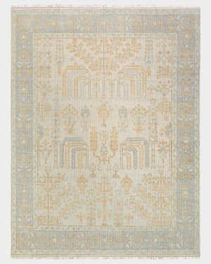 Ushak Hand-Knotted Rug,